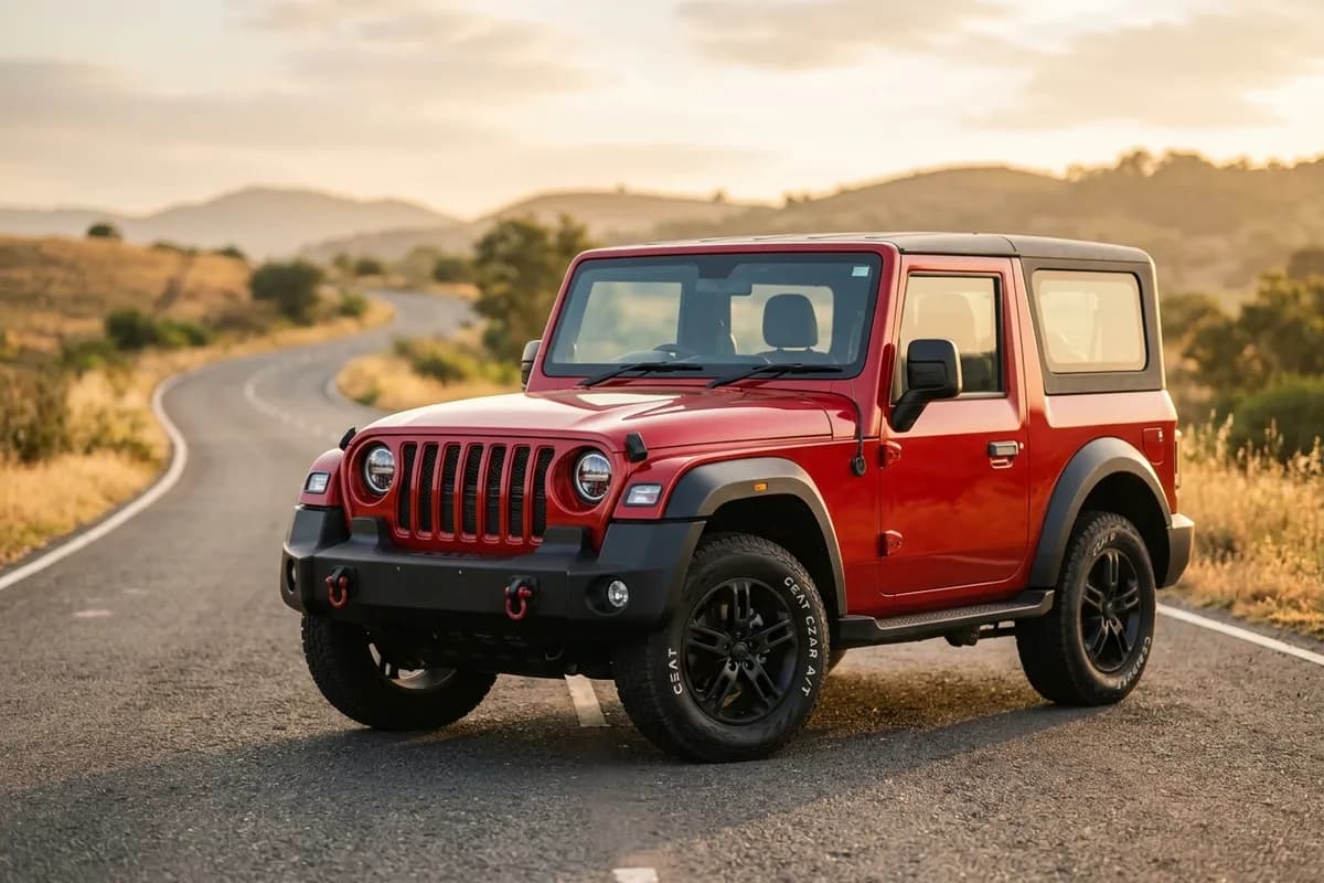 Mahindra Thar 4×4 self-drive hire in Kompally Hyderabad